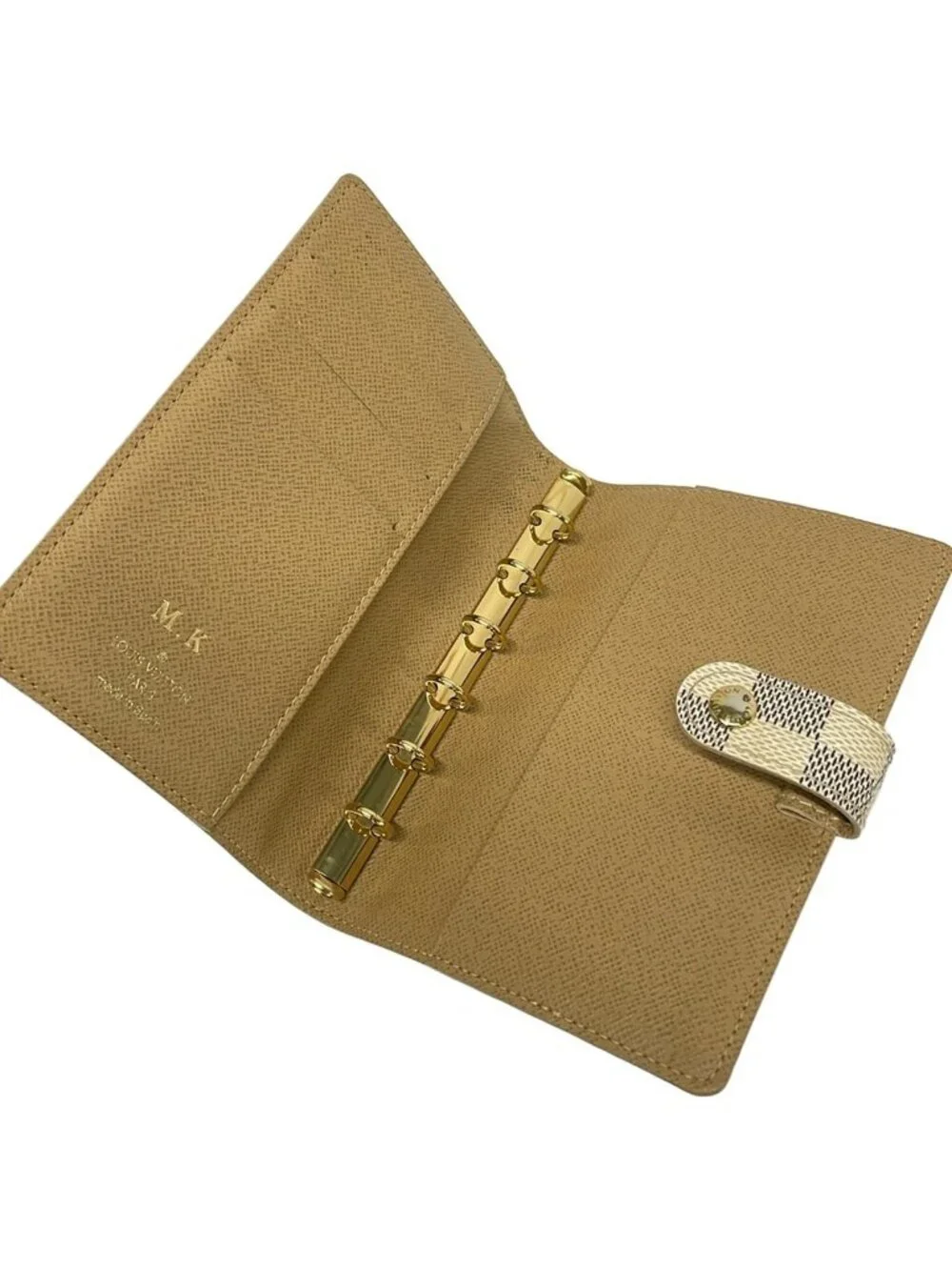Louis Vuitton Notebook Damier Agenda PM Azur Label Collection Initial